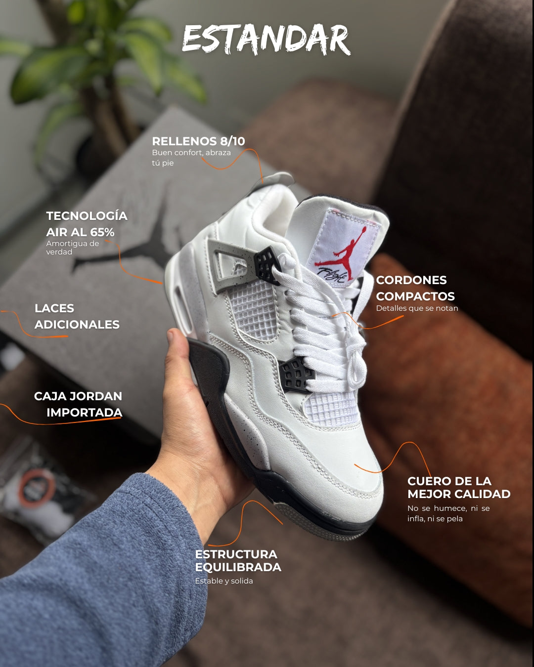 Nike Air Jordan Retro 4 White Cement