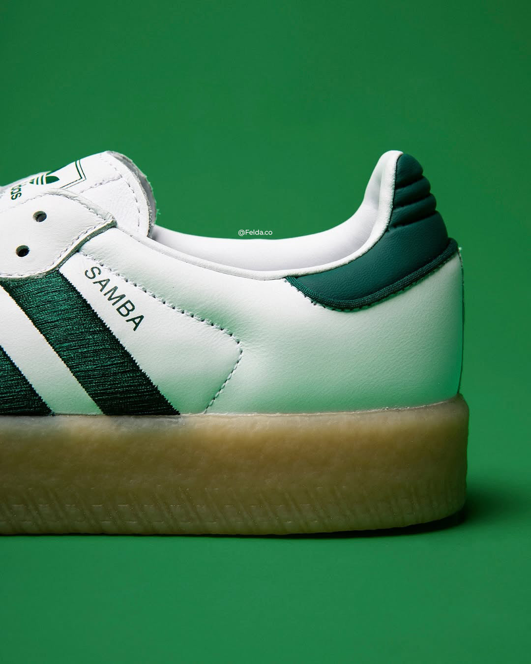 Adidas Sambae Cloud White Collegiate Green