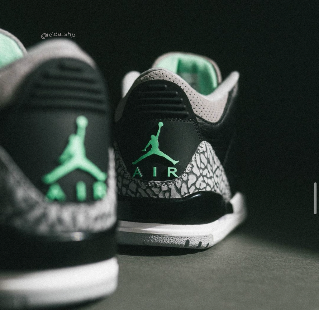 Nike Air Jordan Retro 3 Green Glow