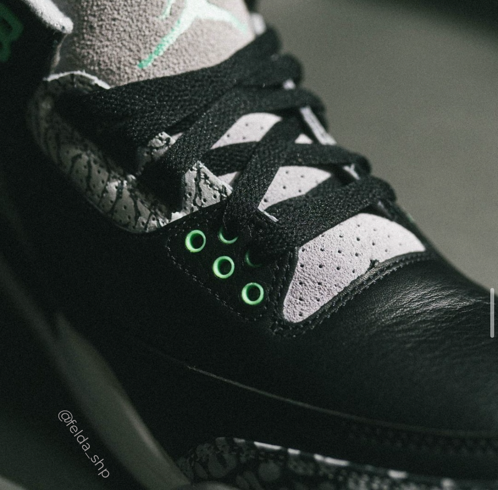 Nike Air Jordan Retro 3 Green Glow
