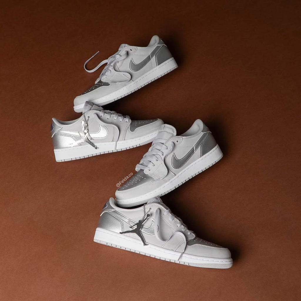 Nike Air Jordan Retro 1 Low Silver