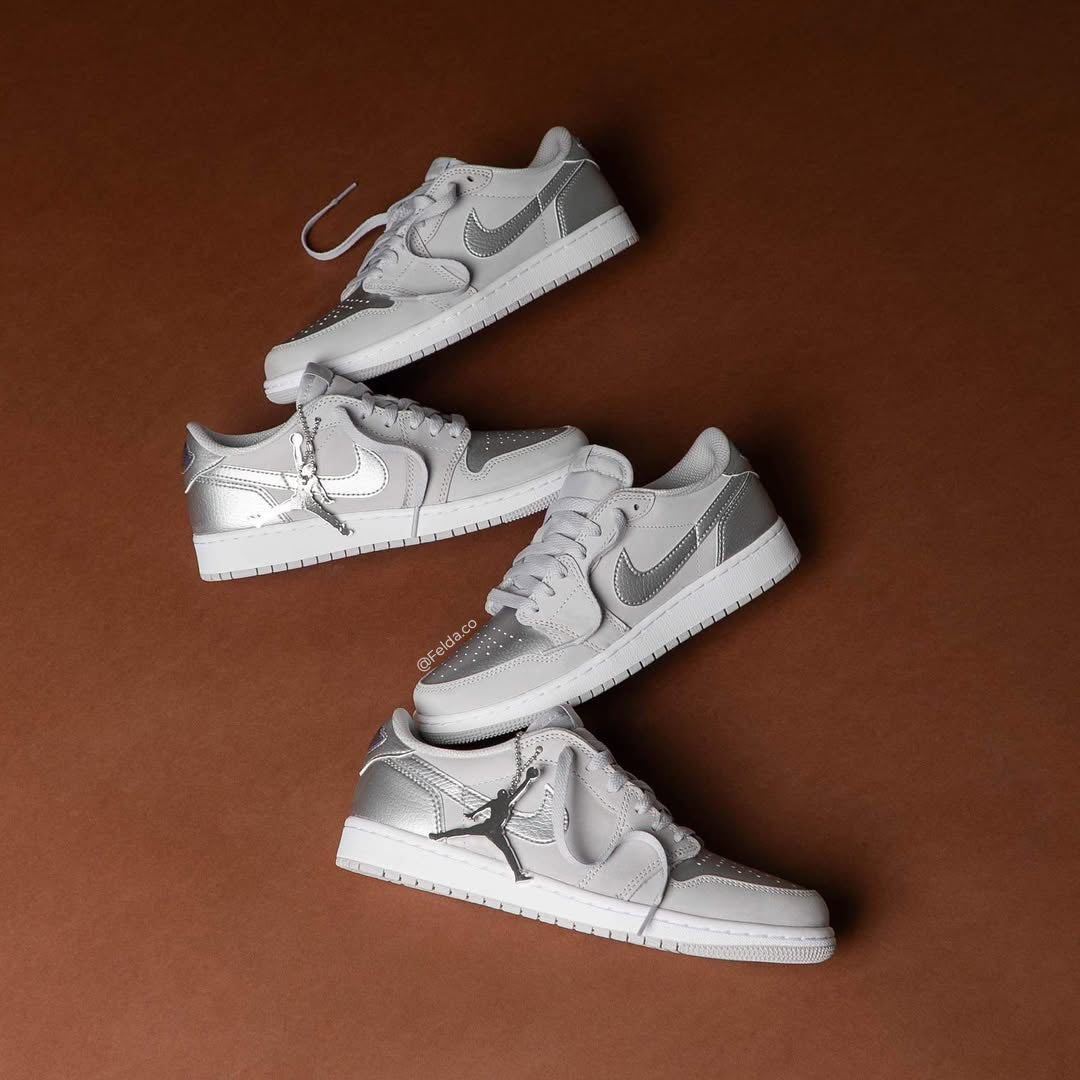 Nike Air Jordan Retro 1 Low Silver