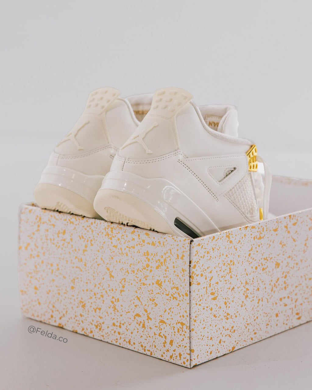 Nike Air Jordan Retro 4 Metallic Golden