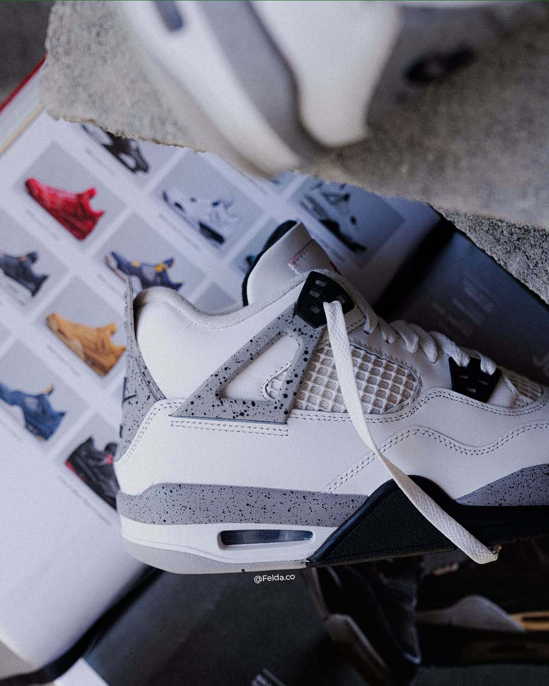 Air Jordan Retro 4 White Cement