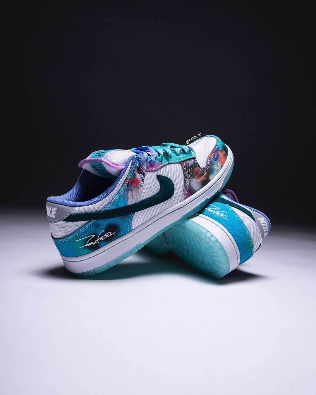 Nike SB Dunk Low Bleached Aqua de Nike x Futura