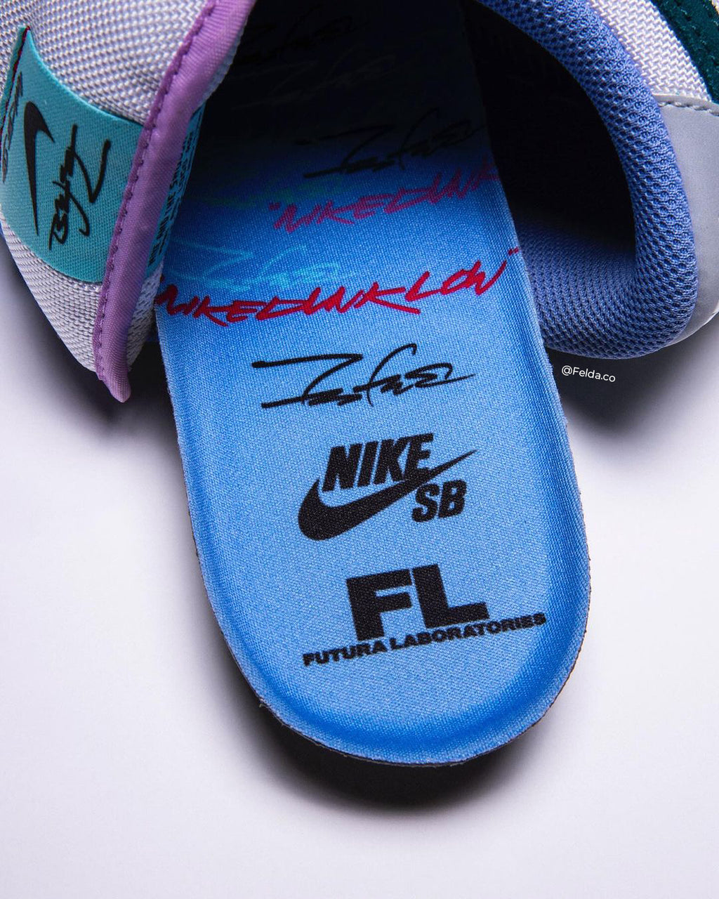Nike SB Dunk Low Bleached Aqua de Nike x Futura