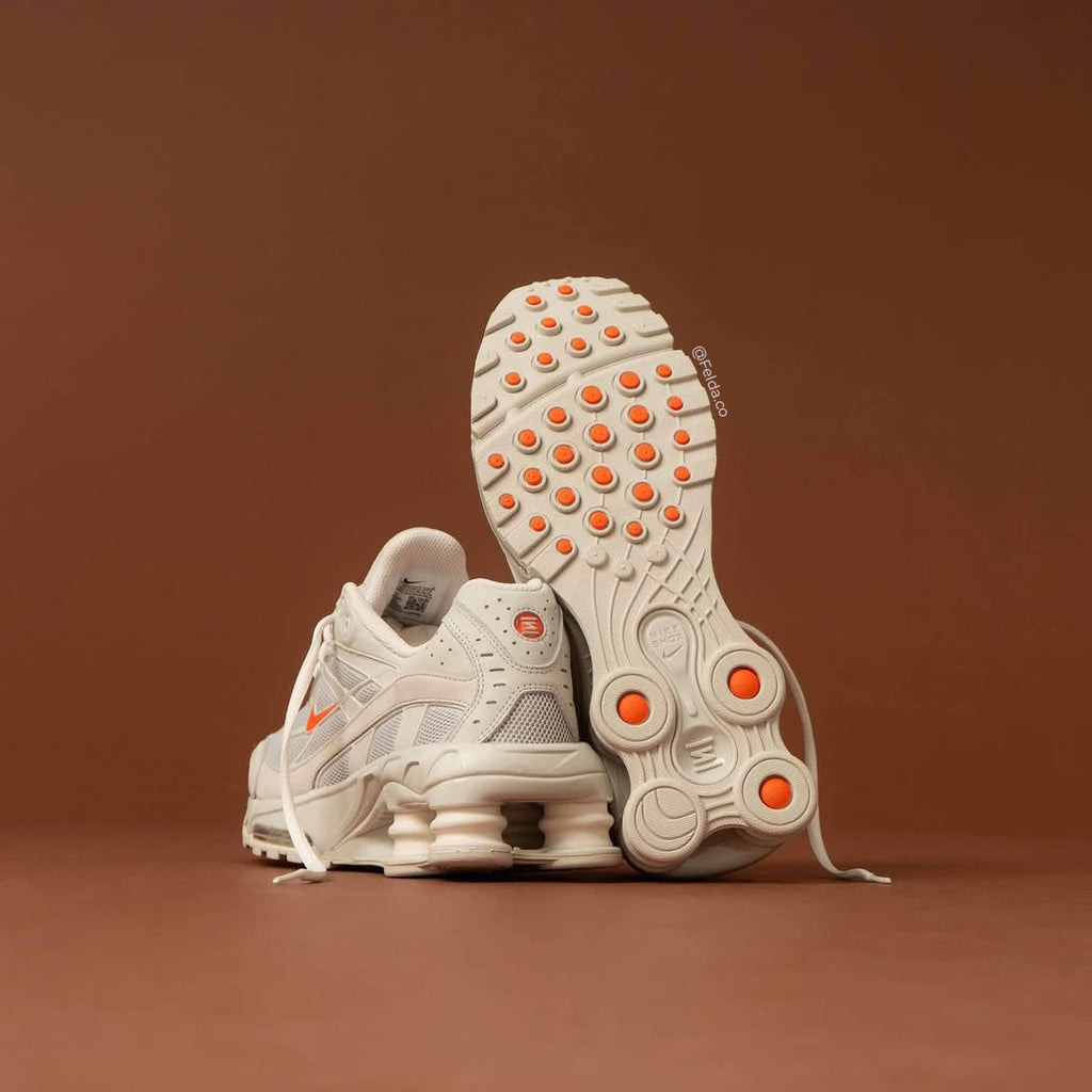 Nike Shox Ride 2 Light Bone and Turf Orange