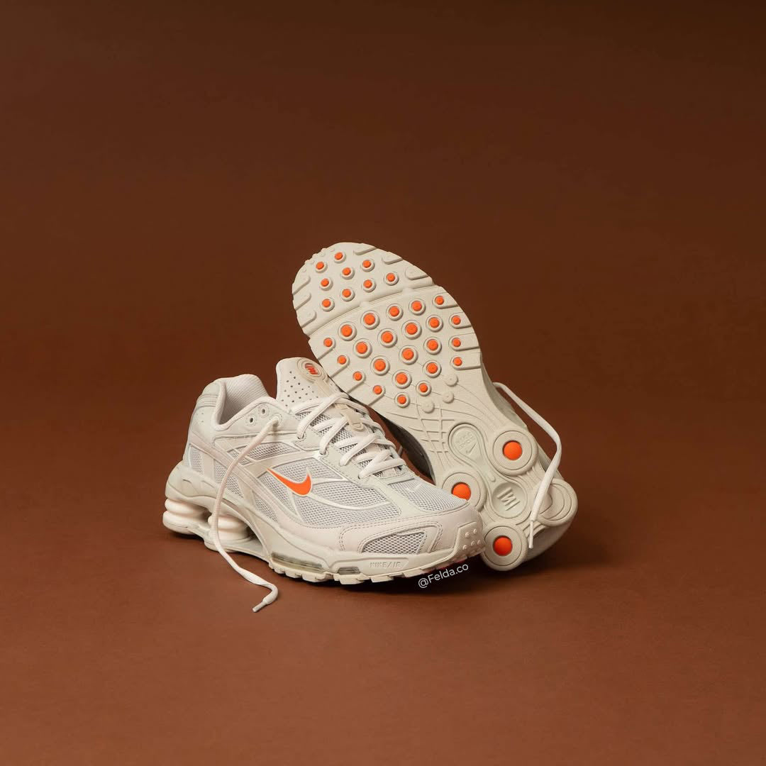 Nike Shox Ride 2 Light Bone and Turf Orange