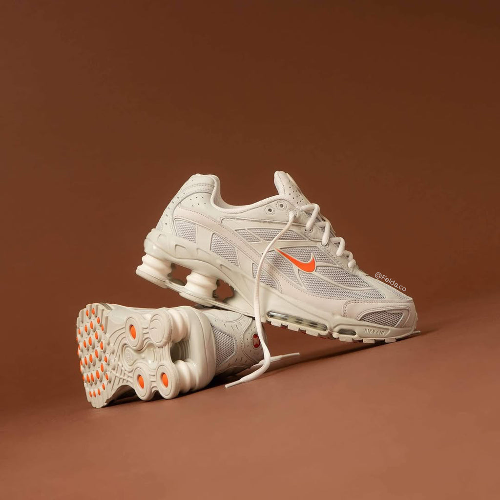Nike Shox Ride 2 Light Bone and Turf Orange