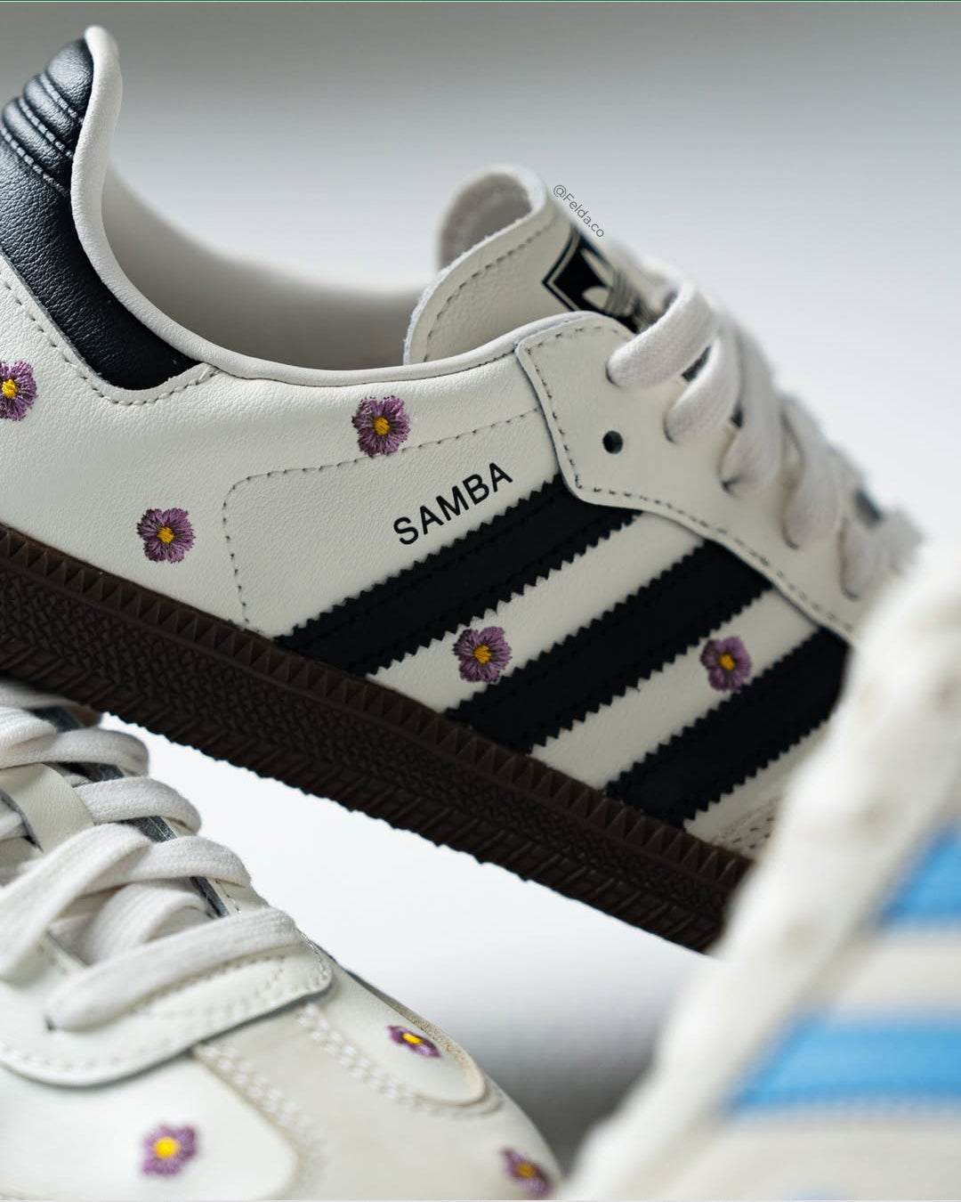 Adidas Gazelle Indoor Light Blue Floral