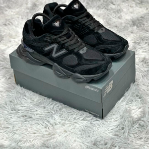 New Balance 9060 Triple Black Leather